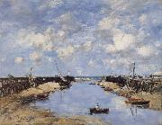 Eugene Boudin The Entrance to Trouville Harbour oil painting picture wholesale
